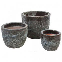 Кашпо Nobilis Marco S-Black Jar Керамика