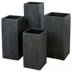 Кашпо Nobilis Marco Rock2-Gray Column Полистоун