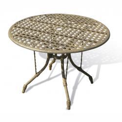 Стол круглый алюминиевый Renisassance 42 Бронзовый