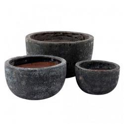 Кашпо Nobilis Marco S-Black Round Керамика