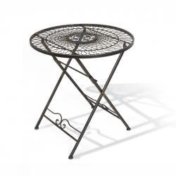 Стол круглый складной Бронзовый