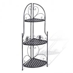 Угловая трехэтажная этажерка, цвет Бронза