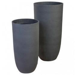 Кашпо Nobilis Marco Gray Sand Tall Jare Fiberstone