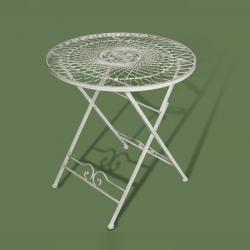 Стол круглый складной Белый