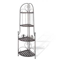 Этажерка угловая четырехэтажная, цвет Бронза