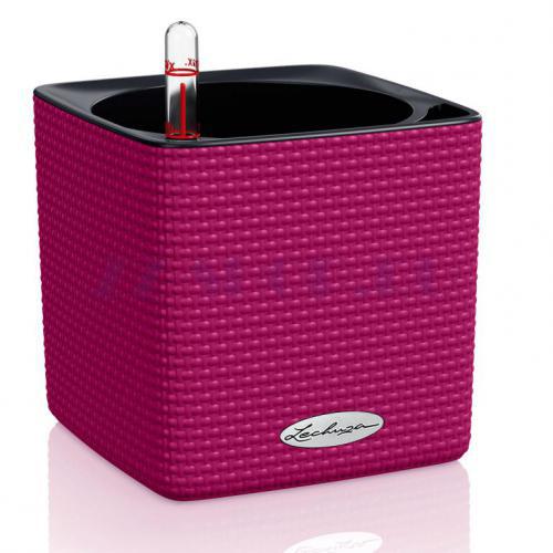 Кашпо LECHUZA CUBE Color Гранат
