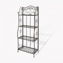 Этажерка прямоугольная четырехуровневая, цвет Бронза