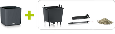 Кашпо + внутренний горшок + система автополива