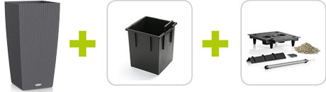 Кашпо + внутренний горшок + система автополива