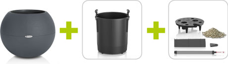 Кашпо + внутренний горшок с системой автополива